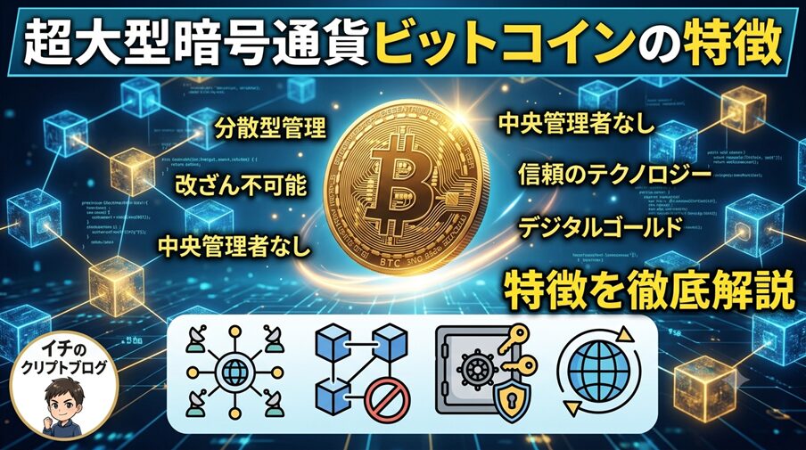 超大型暗号資産ビットコインの特徴とは？初心者向けに優しく紐解きます