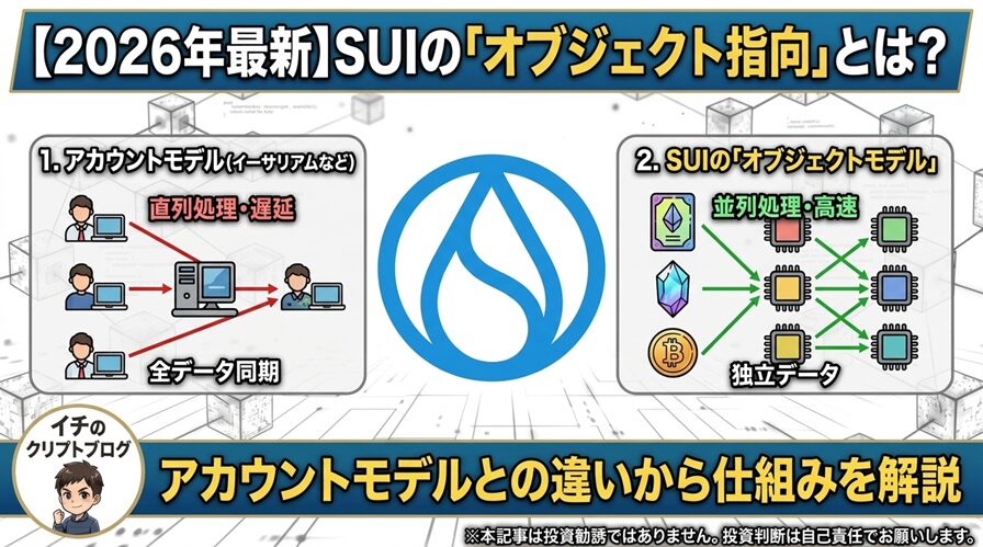 【2026年最新】SUIの「オブジェクト指向」とは？アカウントモデルとの違いから仕組みを徹底解説！