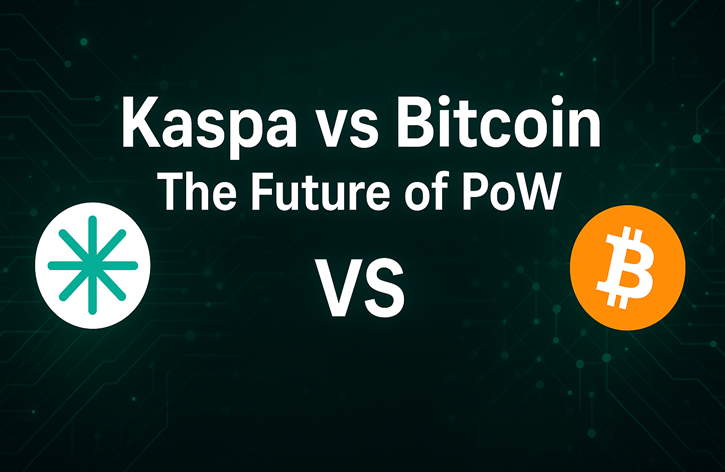 カスパとビットコインの特徴を説明するアイキャッチ画像
